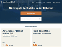 Tablet Screenshot of benzinpreis24.ch